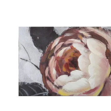 OBRAZ NA PŁÓTNIE WHITE/RED FLOWER LIGHTBACK 150X3,8X76 cm